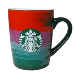 Starbucks Coffee Mug 2021 10oz‎ Red Green Teal Purple